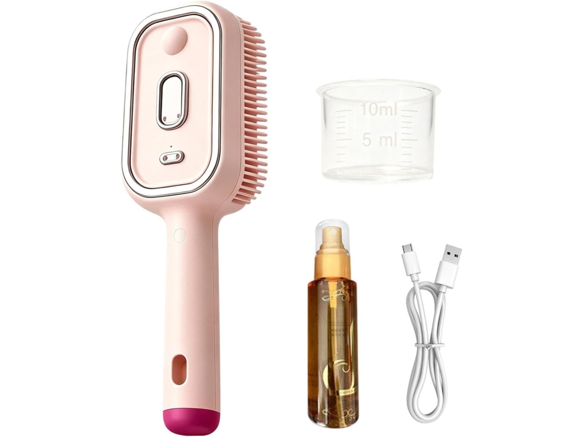 Escova De Cabelo Com Spray Água, Pente Desembaraçador Antiestático Sem Fio