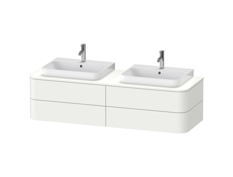 Armário DURAVIT Happy D.2 Plus para console de parede 1600x550 mm 4 gavetas para 2 pias de móveis