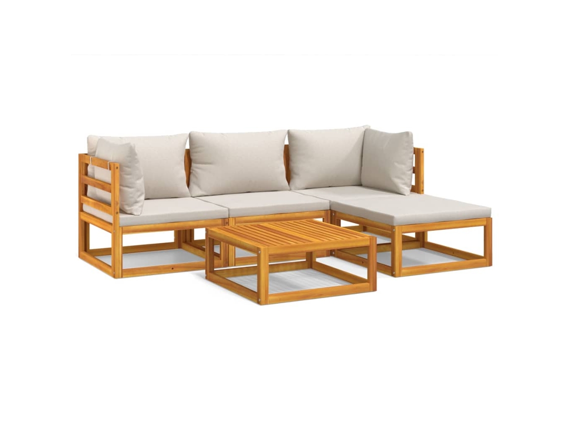 Garden Lounge Set, Garden Lounge Sets Vidaxl Marrom Madeira De Acácia (n/a)