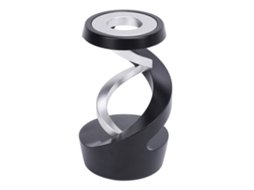 Primerox giroscópio Espiral de Mesa Metal Flutuante Decorativo Brinquedo para Home Office Preto+prata
