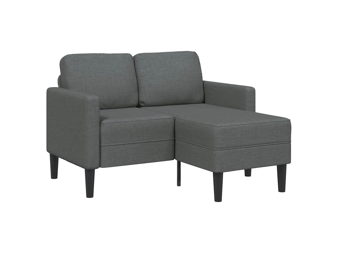 2-seater Sofa, 2-seater Sofas Vidaxl Cinzeto Tecido (n/a)