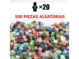 Conjunto de Mini Blocos de Construção Magnéticos , Brinquedo Educativo de Construção Diy para Crianças MDUG (500 Peças e 20 Bonecos)