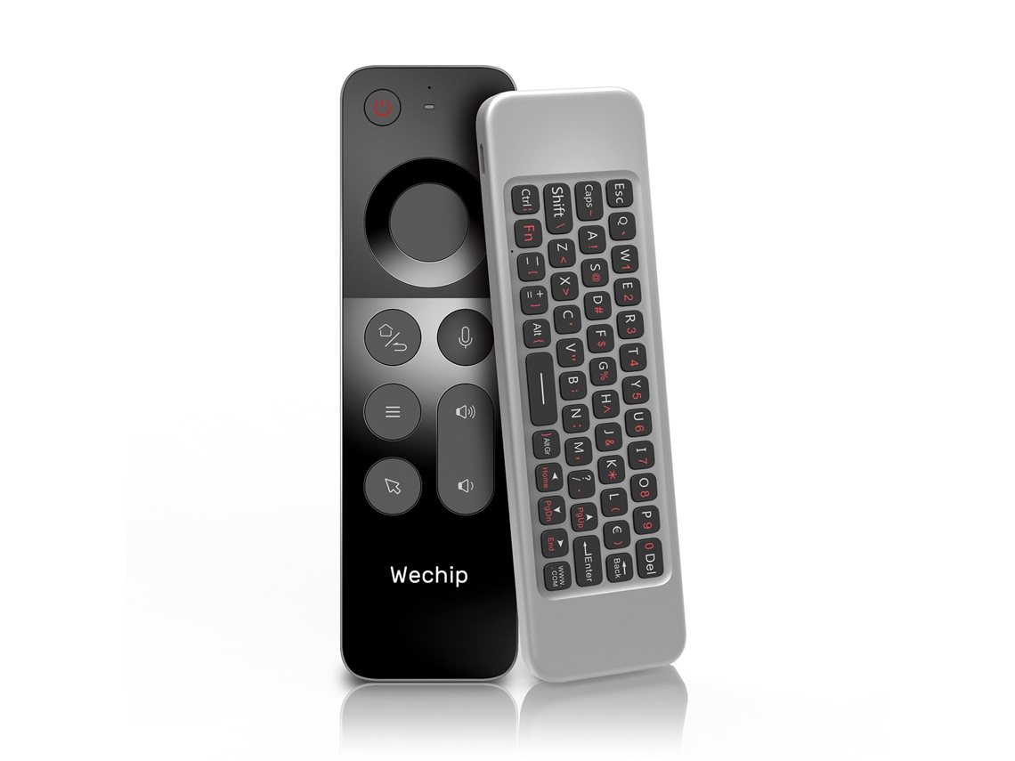 Mali controle Remoto Sem Fio Air Mouse com Teclado, Controle de Voz e Sensor 6 Eixos para Smart Tv, Android Tv Box e Pc