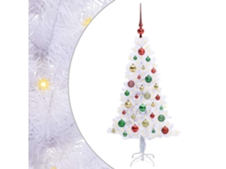 Conjunto 1 Árvore De Natal Artificial Vidaxl Branco Pvc (120 Cm)