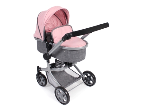 Bayer Chic 595 15 Carrinho de Bonecas Conversível Mika, Cinza Rosa Bayer Chic 2000