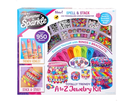 SHIMMER 'N SPARKLE Kit para Fazer Pulseiras e Anéis