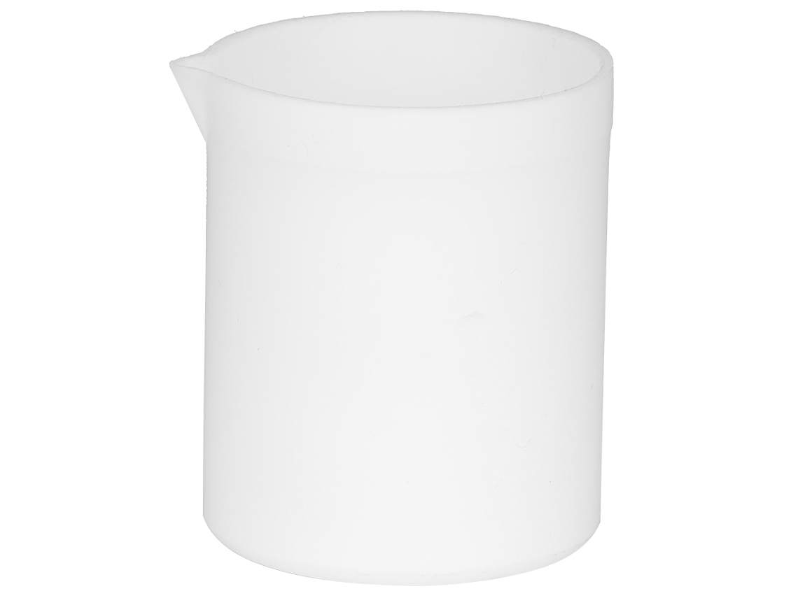 Vaso Medidor De Laboratório De Ptfe Resistente A Ácidos E Bases, Branco, Antiaderente, Com Alta Lubrificação (100 Ml)