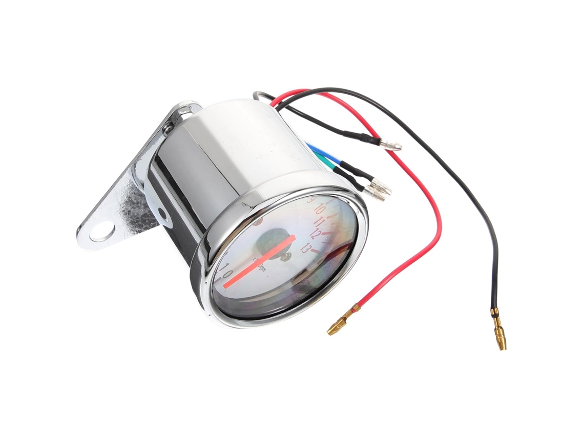 Velocímetro Analógico Para Motocicleta, 13000 Rpm, Branco