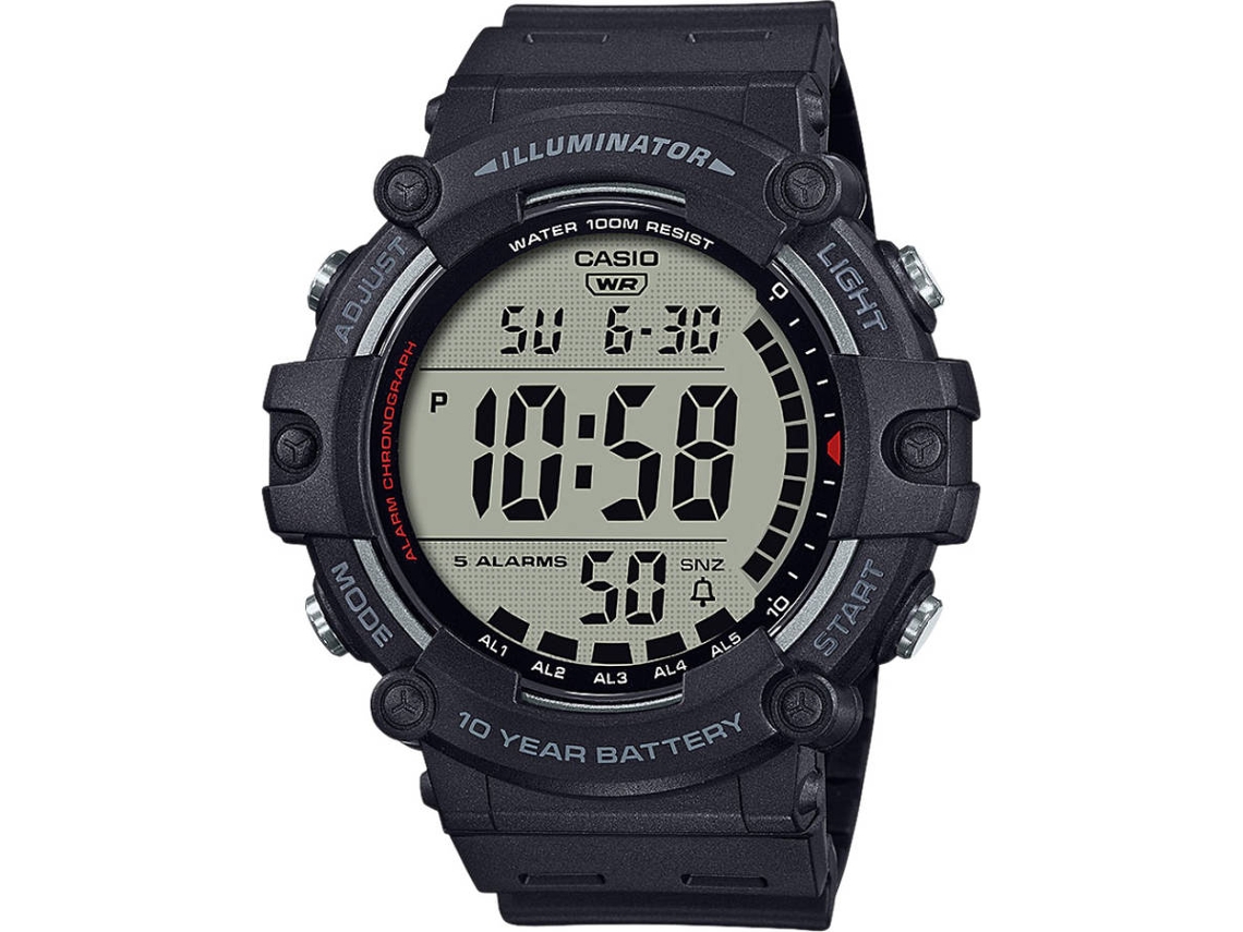 Relógio Digital de Homem CASIO Preto (Resina)