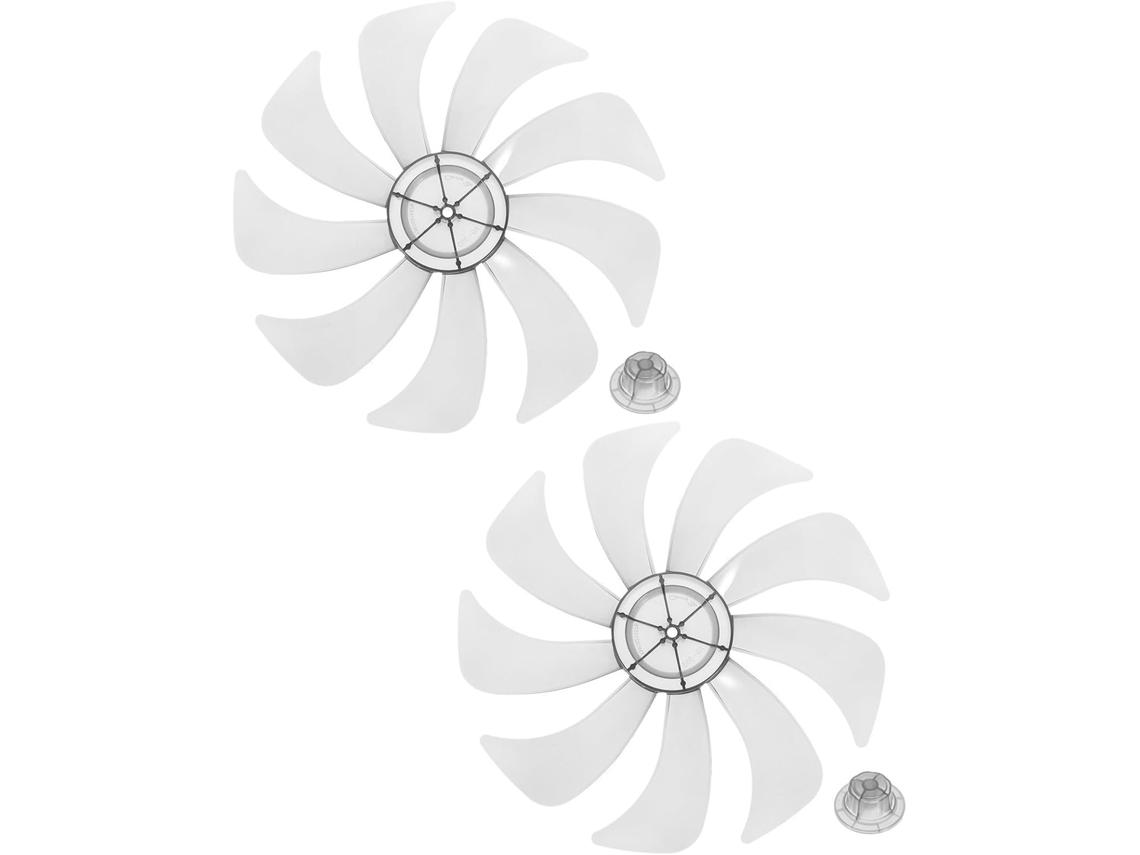 Artibetter 2 Peças De Pás De Ventilador De Mesa De 9 Polegadas Em Pp