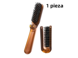 Escova de Cerdas Únicas, Cor Âmbar, com Bolso, Escova de Massagem Macia MDUG (estilo 1)
