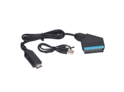 Walshlxq conversor Scart para Interface Multimídia Hd 720p 1080p para Vcr Vhs Dvd Preto