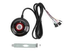 Botão De Energia Para Pc Em Abs Durável Com 2 Usb E Áudio Instalação Simples Plug And Play Para Café Internet