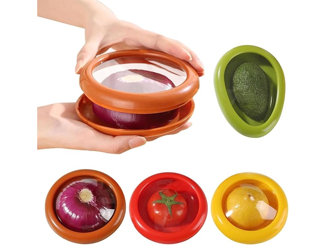 Conservadores Frutas e Vegetais Reutilizáveis para Abacate, Cebola, Tomate, Limao ZYBLSSBB