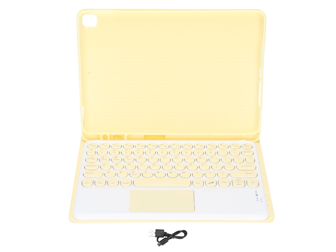 2026 capa de Teclado Sem Fio para Tablet Ios Air Pro10.5 Amarelo