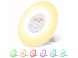 Lurelia Despertador Sunrise Awakening Light Lâmpada De Despertar Com Luz Padrão Europeu