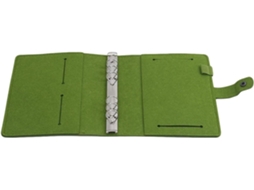 Capa de Feltro Recarregável para Filchário, 4 Argolas com Bolsa Cartão e Compartimento para Caneta, 18, 5x 23cm Sem O