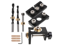 Topbathy Kit de Gabarito para Furação Madeira Alipis com 10 Peças, Ferramenta Posicionamento Preciso Furos