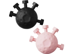 Fortalecedores De Preensão Para Os Dedos, Conjunto Com 2 Bolas De Exercício Para Mãos E Dedos, Preto E Rosa