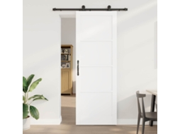 Vidaxl Porta Deslizante Orkdal 83 X 232 Cm Madeira De Pinho Maciça