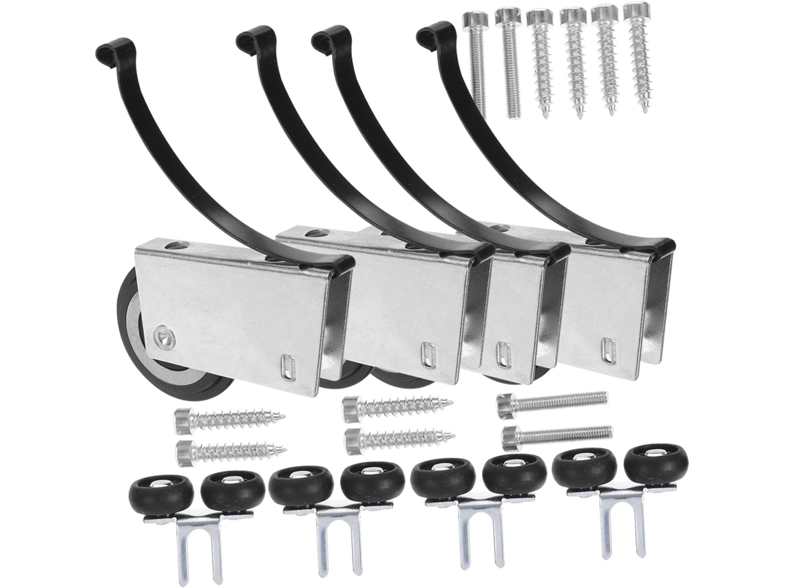 Nuobesty 1-conjunto De Rodízios Para Porta Deslizante Com Rolamentos Esferas Silenciosos Operação Suave Em Portas E