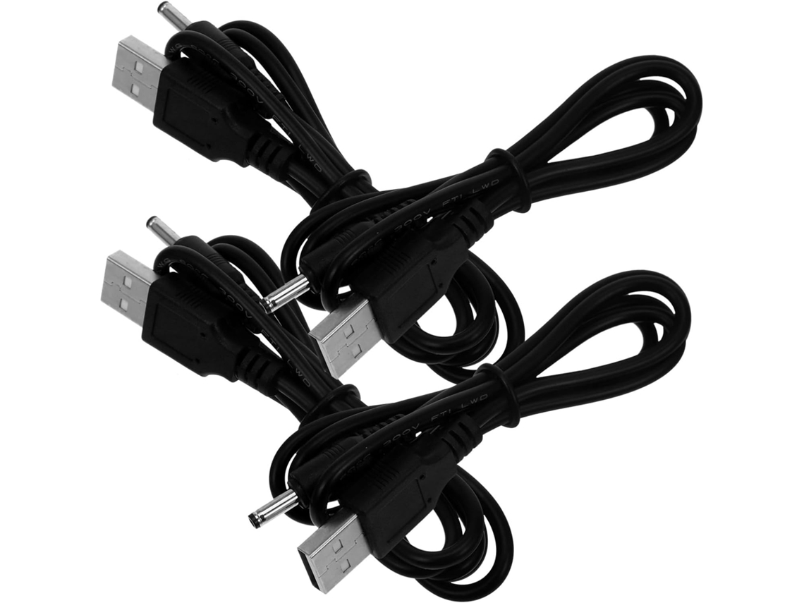 Cabo De Carregamento Usb Dc De 4 Peças Para Dispositivos Como Ventiladores, Alto Falantes E Tablets Compatível E Durável Gokoco