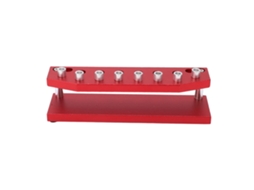 Suporte portátil de alumínio para chaves de fenda com 8 compartimentos, organizador de pinças, ideal para oficinas de reparo.