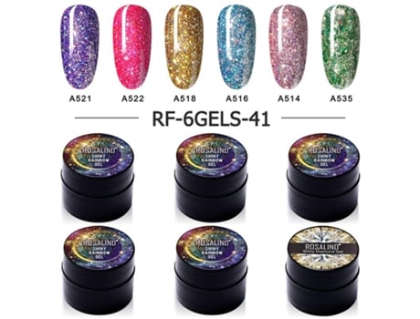 5ml Verniz De Unhas Nail Print Kit De Gel Polonês Platina Brilhante Rosalind