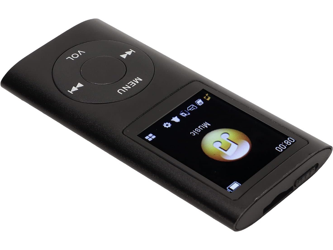 Reprodutor De Música Mp3 Portátil E Sem Perdas, Com Tela Lcd De 1, 8 Polegadas, Ideal Para Crianças E Esportes Preto