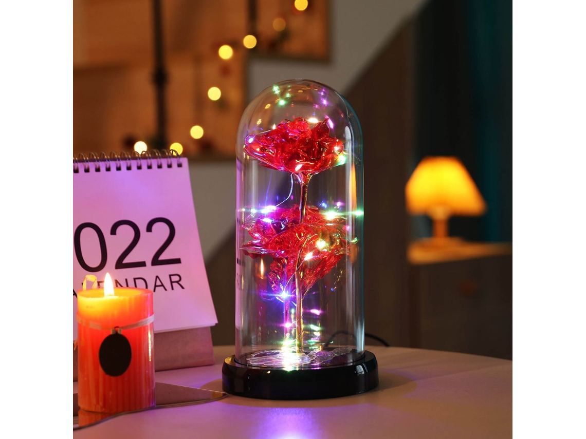 Rosa Encantada Luzes Led Amor Eterno Worten
