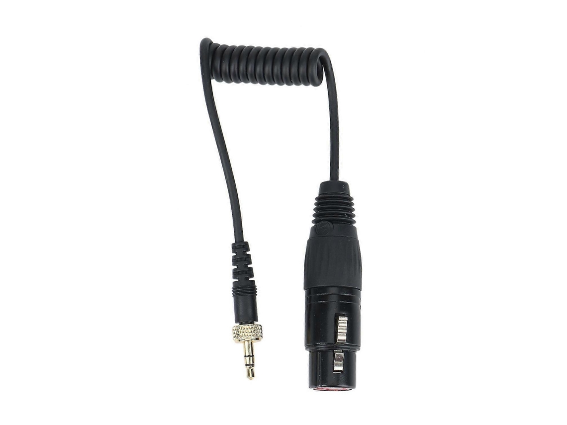 Cabo de saída de microfone fêmea TRS para XLR de 3,5 mm com trava, compatível com receptores sem fio Slowmoose