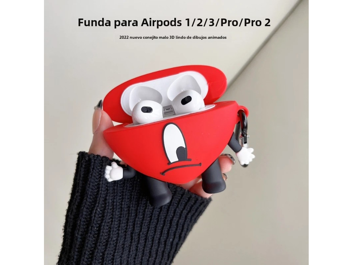 Capa Bad Bunny Para Airpods 1/2/3 Pro 1/2 Capa Inteligente Para Fones De Ouvido Bluetooth Bad Bunny Em Gel De Sílica Macia Para Airpods Vayotoy