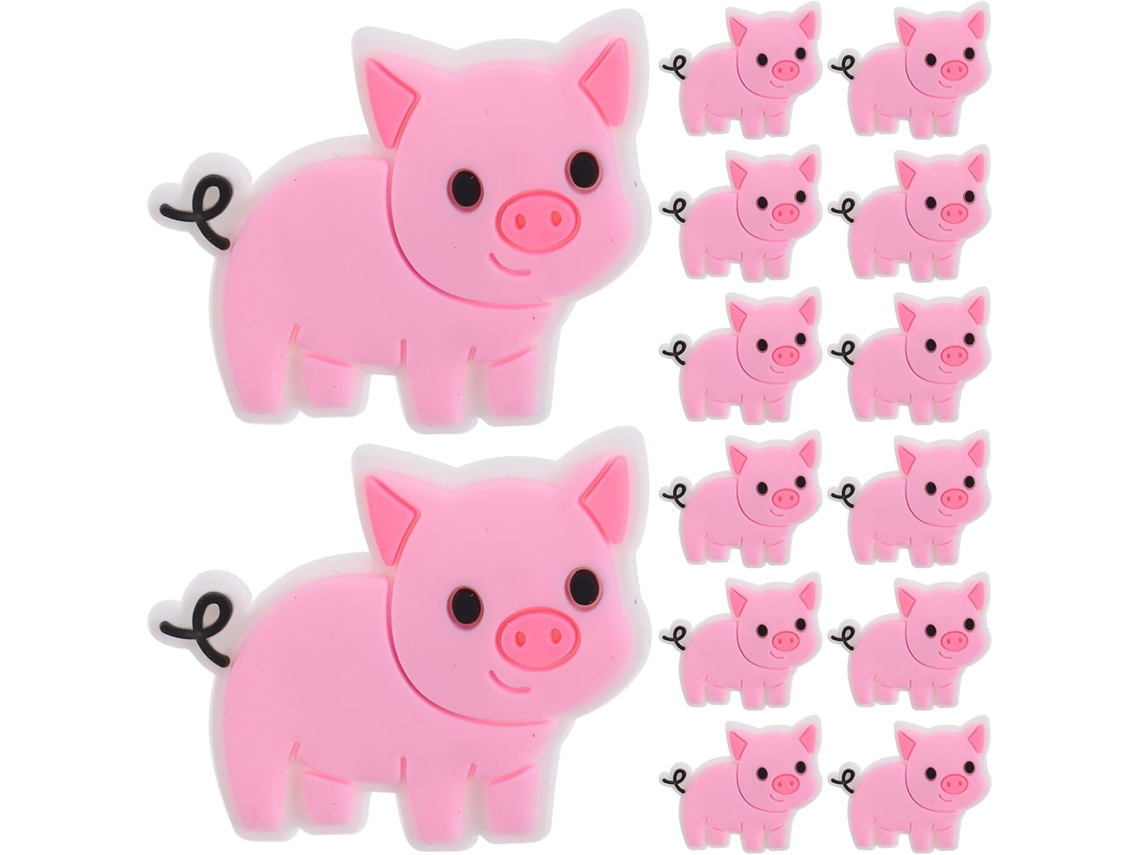 Iplusmile 20 Unidades De Prendedores Lápis Em Formato Porquinho, Enfeites De Lápis Desenho Animado, Prendedores
