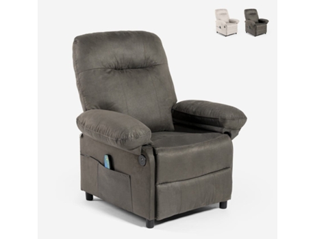 Cadeira de Relaxamento Reclinável com Massagem Usb e Apoio para Os Pés Noemi LE ROI DU RELAX