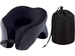 Lurelia Rolo Cervical Em Espuma Viscoelástica, Apoio Para Pescoço, Preto, Ref. L0682