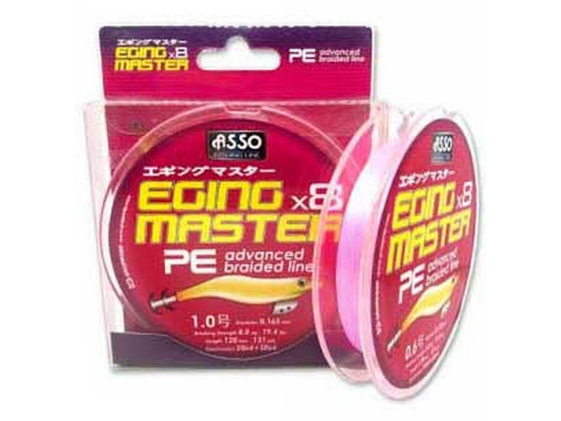 Trançado 8X Eging Master 120 M Transparente 0.128 Mmasso
