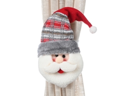 Fivela De Cortina Natalina Com Desenho De Papai Noel, Boneco De Neve E Alce Para Decoração De Sala De Estar, Quarto E Casa. Aquaforge