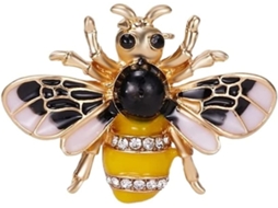 Broches De Flores Com Strass E Abelhas Para Mulheres, Broche De Luxo, Broche Para Festivais, Broche De Pérolas E