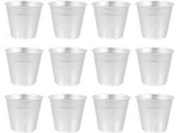 Conjunto De 12 Formas Redondas De Alumínio Para Pudim E Bolo, 7, 5 X 7