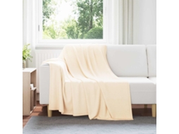 Vidaxl Manta Creme 200 X 150 Cm 0.42 Kg Lã