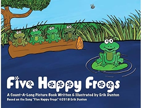 Livro Five Happy Frogs A CountALong Picture Book de Erik Dunton (Inglês)