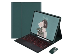 Lurelia Capa Com Teclado Bluetooth Ipad Pro 10.5 Com Teclado Retroiluminado E Rato, Preto