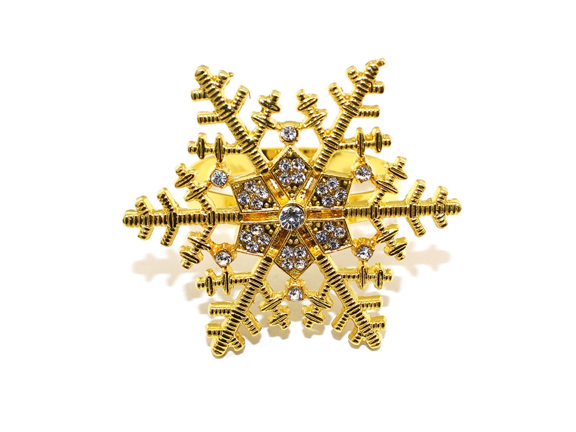 Laxiscreed Guardanapos De Natal Com Coroa De Flocos De Neve, Ornamento De Mesa Para Festas Natalícias