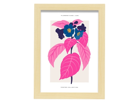 Póster Artemante NACNIC Pop. Ilustrações artísticas modernas da Petúnia para decoração de interiores.