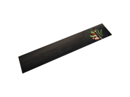 Vidaxl Tapete De Cozinha Lavável 60x300 Cm Veludo Padrão Especiarias