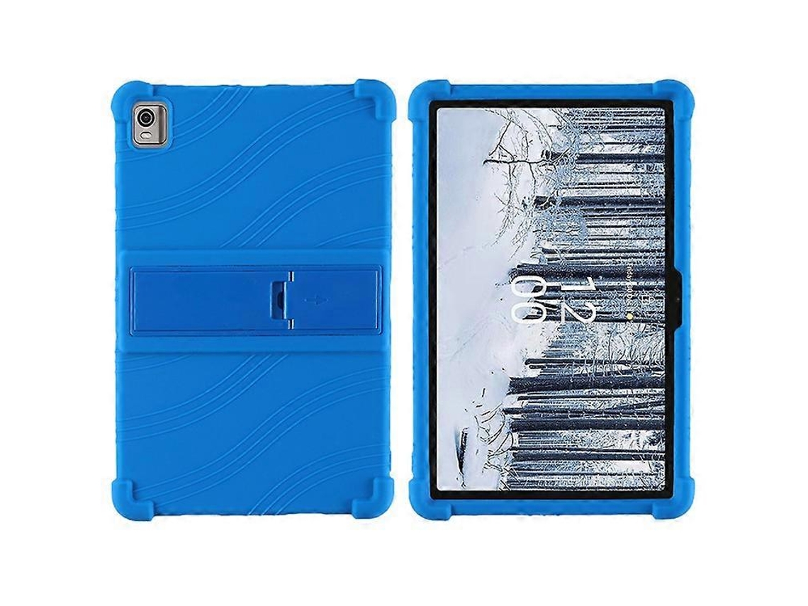 Capa Protetora De Silicone Macio Para Tablet Nokia T21, Compatível Com Suporte Para Pc E Resistente A Impactos.