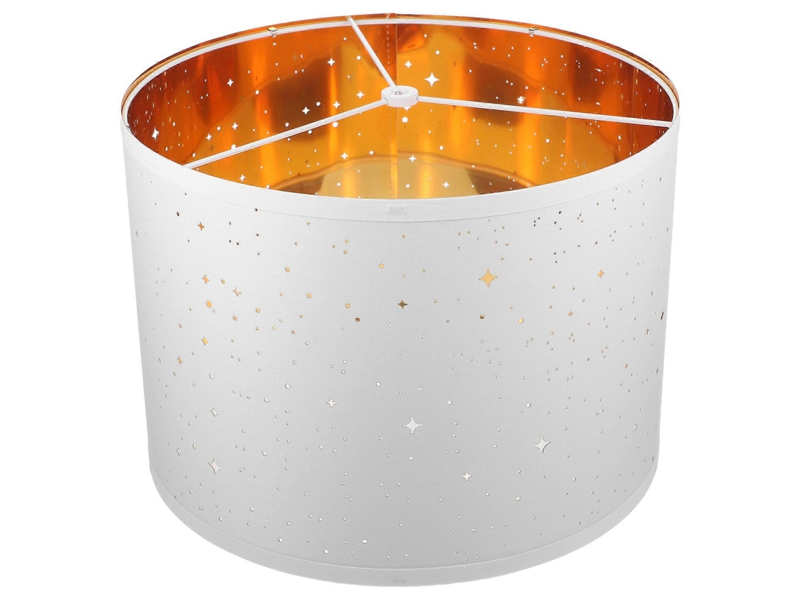Abajur De Tecido, Cilíndrico Capa Para Mesa, Reposição Branco-aquaforge