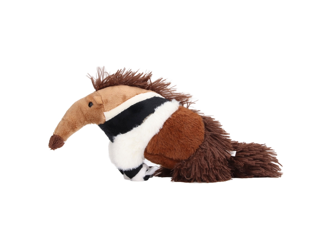 Brinquedo de pelúcia WalshLXq em formato de tamanduá, macio, divertido e simulado, ideal para decoração de casa e escritório, para crianças e adultos.
