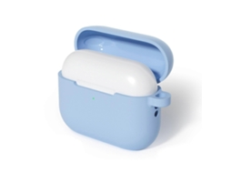 Capa Protetora De Silicone Líquido De Cor Sólida Com Base Plana Para Fones De Ouvido Airpods Pro 3