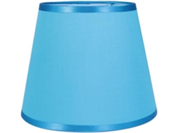 Abajur De Tecido Azul Para Luminária De Mesa E De Chão, Diâmetro Da Base 22 Cm